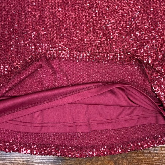 Y2K MobWife McBling Sequin Racer Back Sleeveless Cami Tank Top Holiday Party XL - Picture 4 of 5